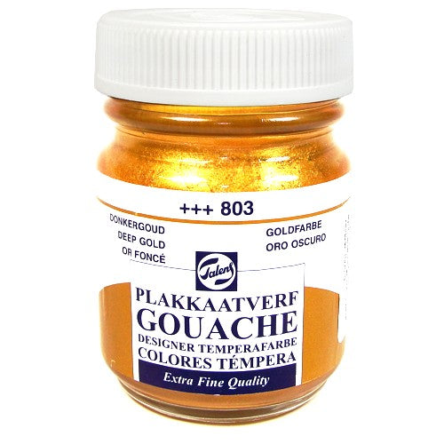 Tinta Guache Para Caligrafia Talens 50ml 803 Deep Gold